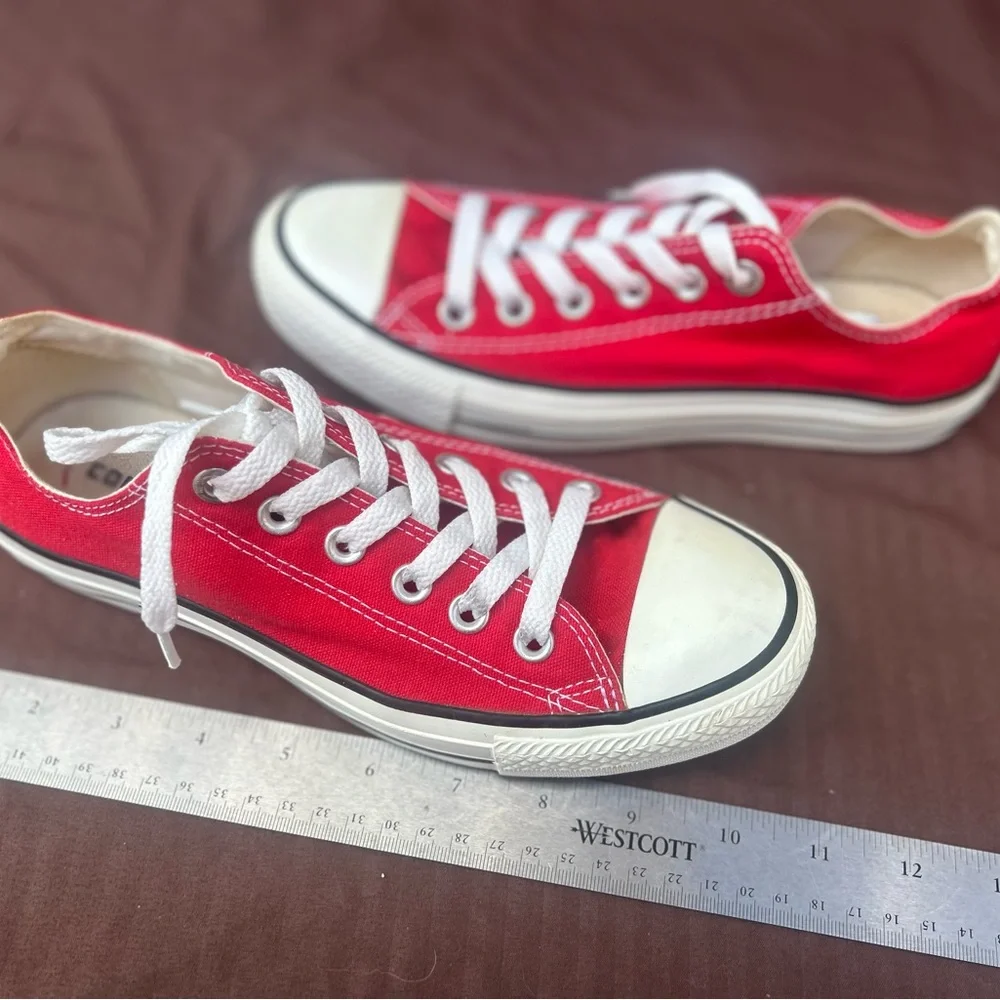 Classic Red Converse Sneakers - Picture 3 of 7